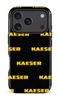 iPhone 17 Pro Impact Case Kaeser Pattern Noir -