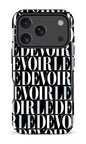 iPhone 17 Pro Impact Case Le Devoir — Gros logos -