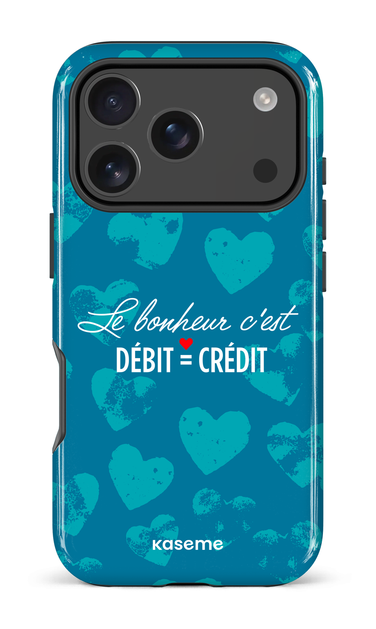 iPhone 17 Pro Impact Case Le bonheur c'est débit = crédit -