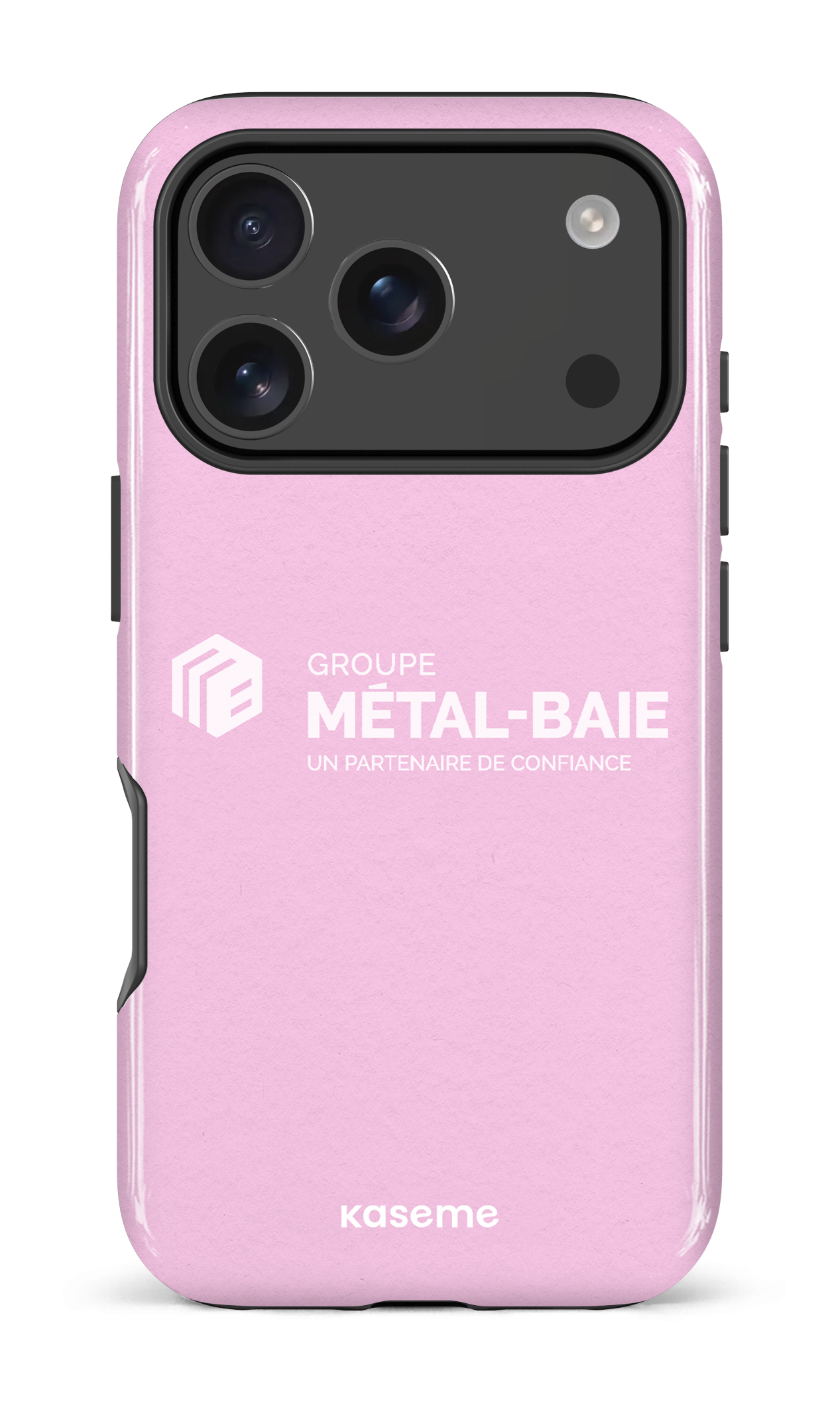 iPhone 17 Pro Impact Case Métal-Baie Rose -