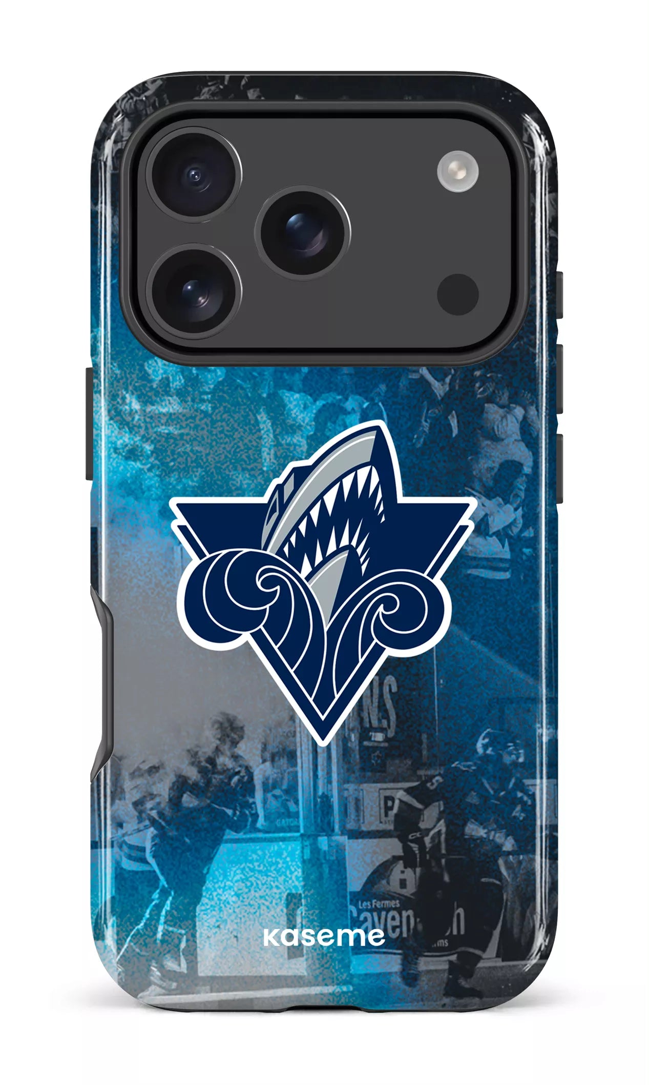 iPhone 17 Pro Impact Case Océanic Logo & Foule -