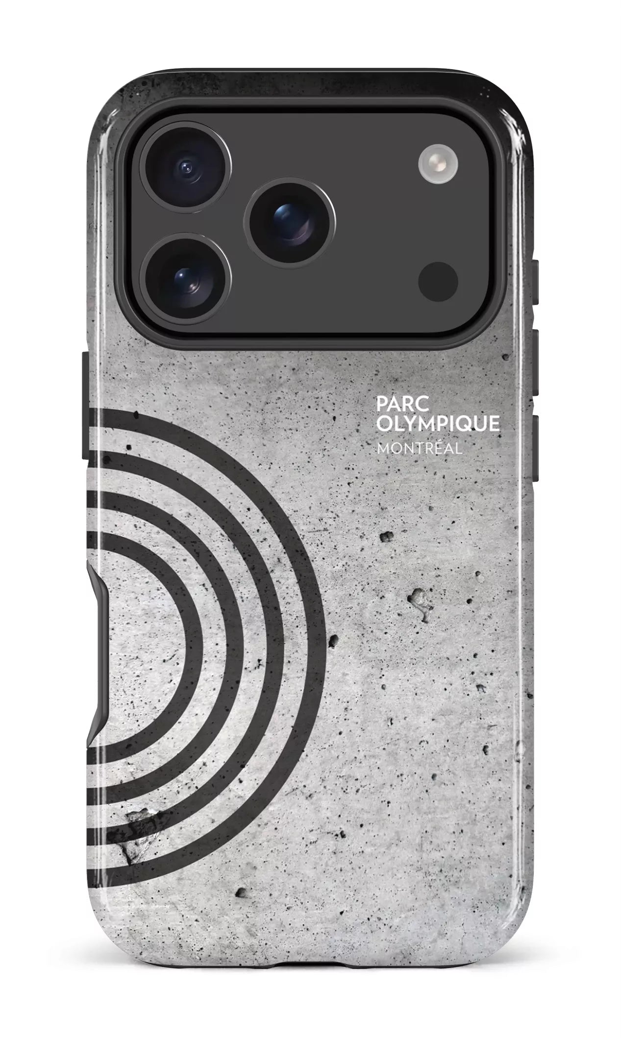iPhone 17 Pro Impact Case Parc Olympique - Texture Béton -