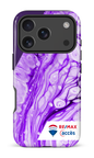 iPhone 17 Pro Impact Case Peinture marbrée claire violette -