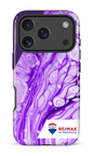 iPhone 17 Pro Impact Case Peinture marbrée claire violette de Francheville -