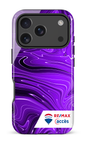 iPhone 17 Pro Impact Case Peinture marbrée sombre violette -