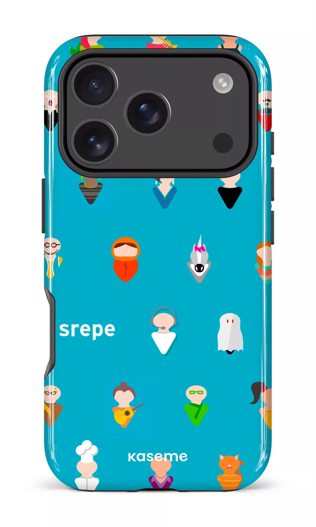 iPhone 17 Pro Impact Case Personnages Turquoise -