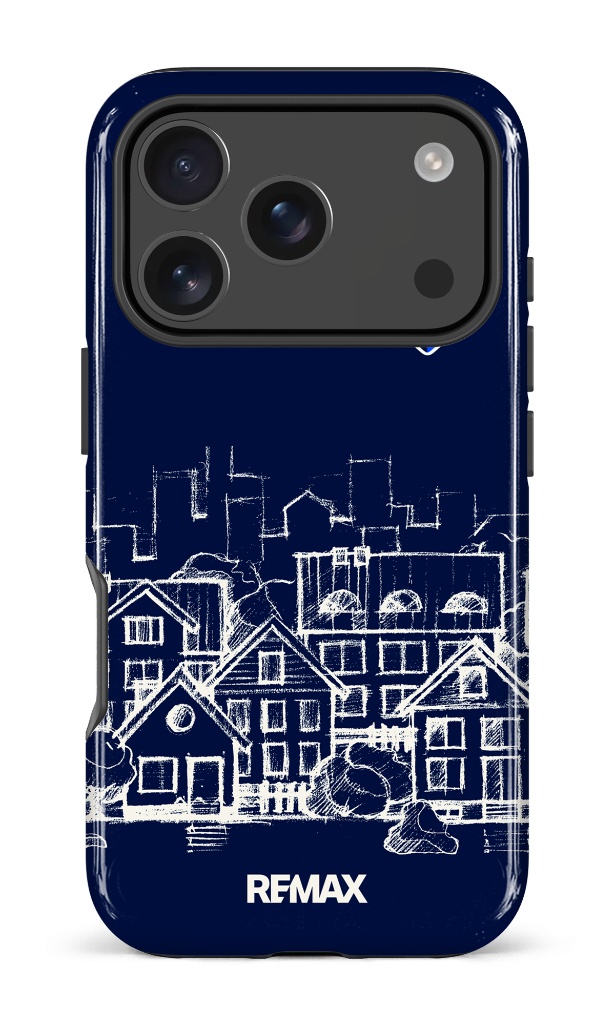 iPhone 17 Pro Impact Case Remax Sketch Bleu -