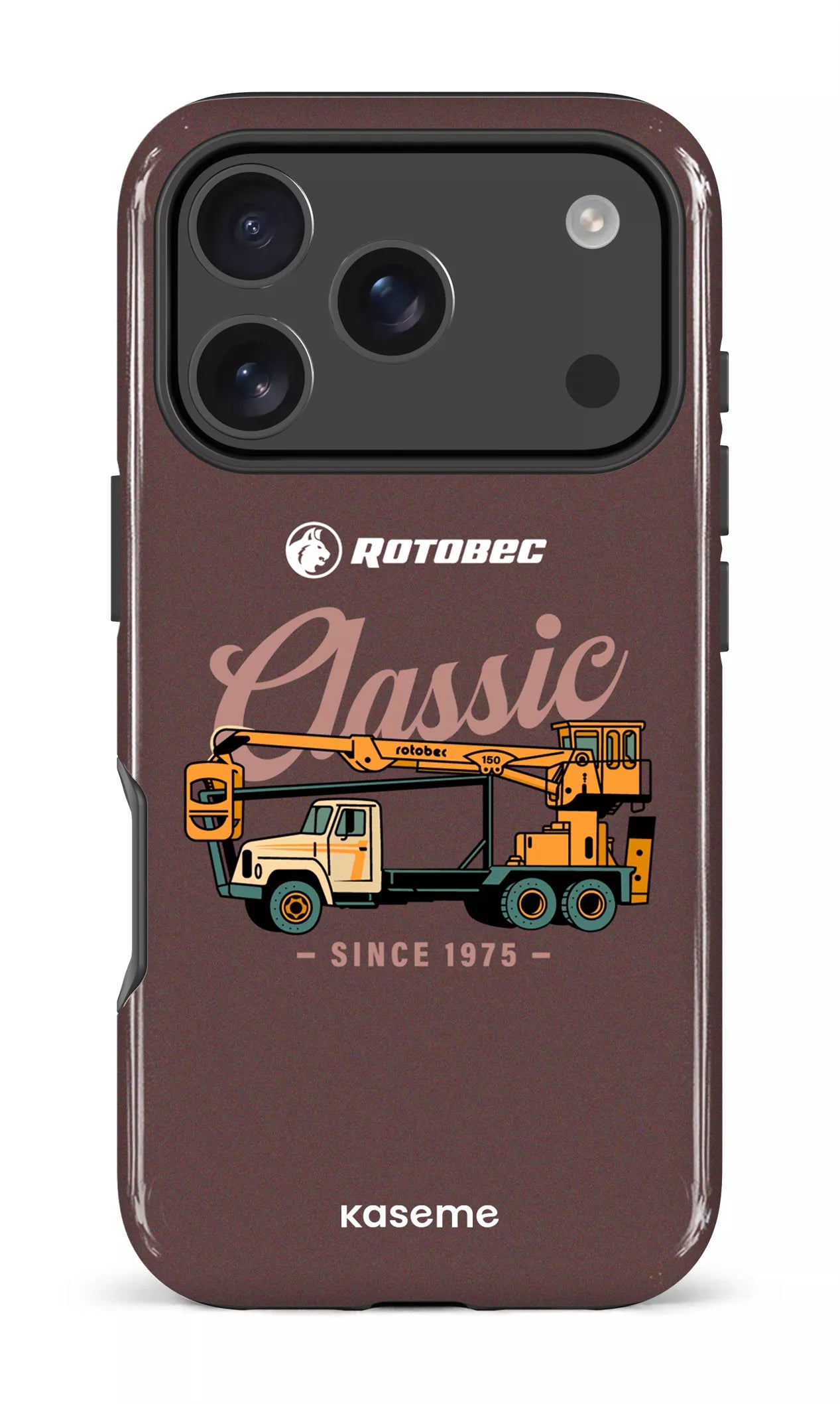 iPhone 17 Pro Impact Case Rotobec Brun "Classic" -