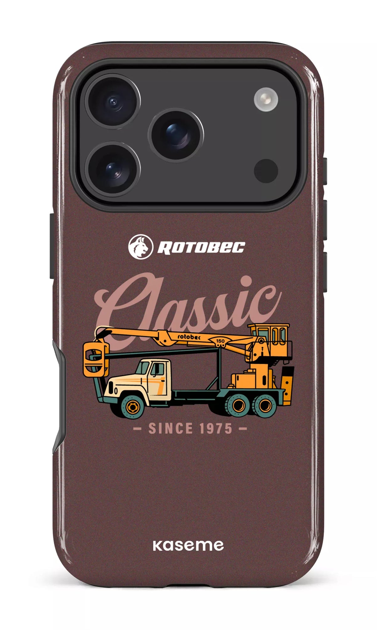 iPhone 17 Pro Impact Case Rotobec Brun "Classic" -