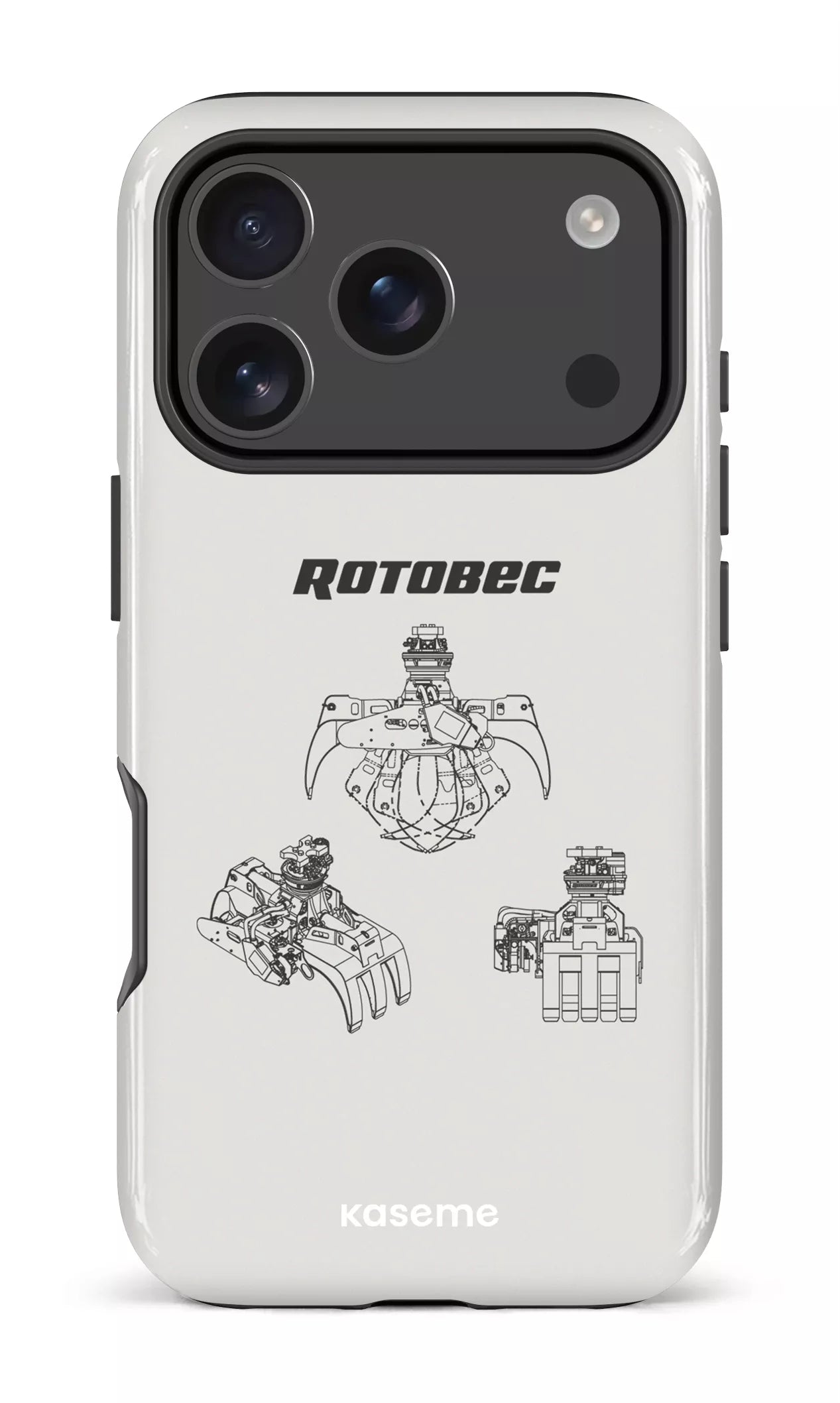 iPhone 17 Pro Impact Case Rotobec Gris -