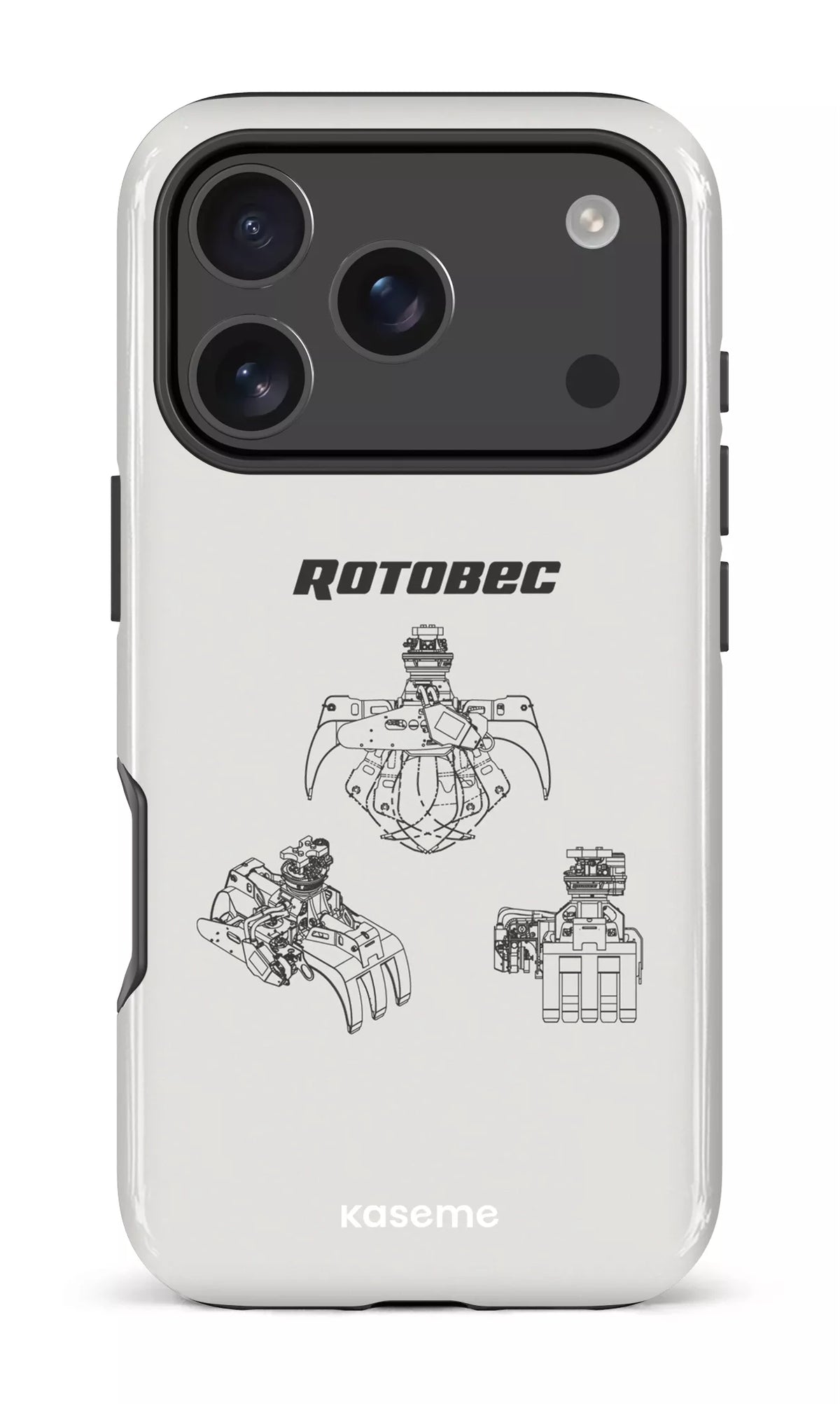iPhone 17 Pro Impact Case Rotobec Gris -