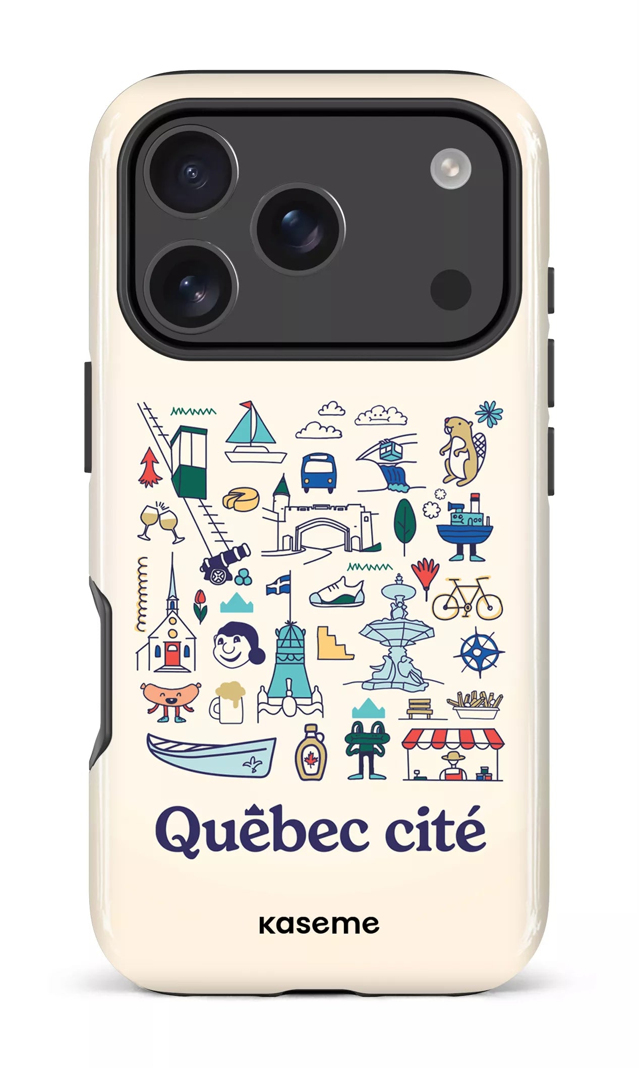 iPhone 17 Pro MagSafe - Impact Case Québec illustré -