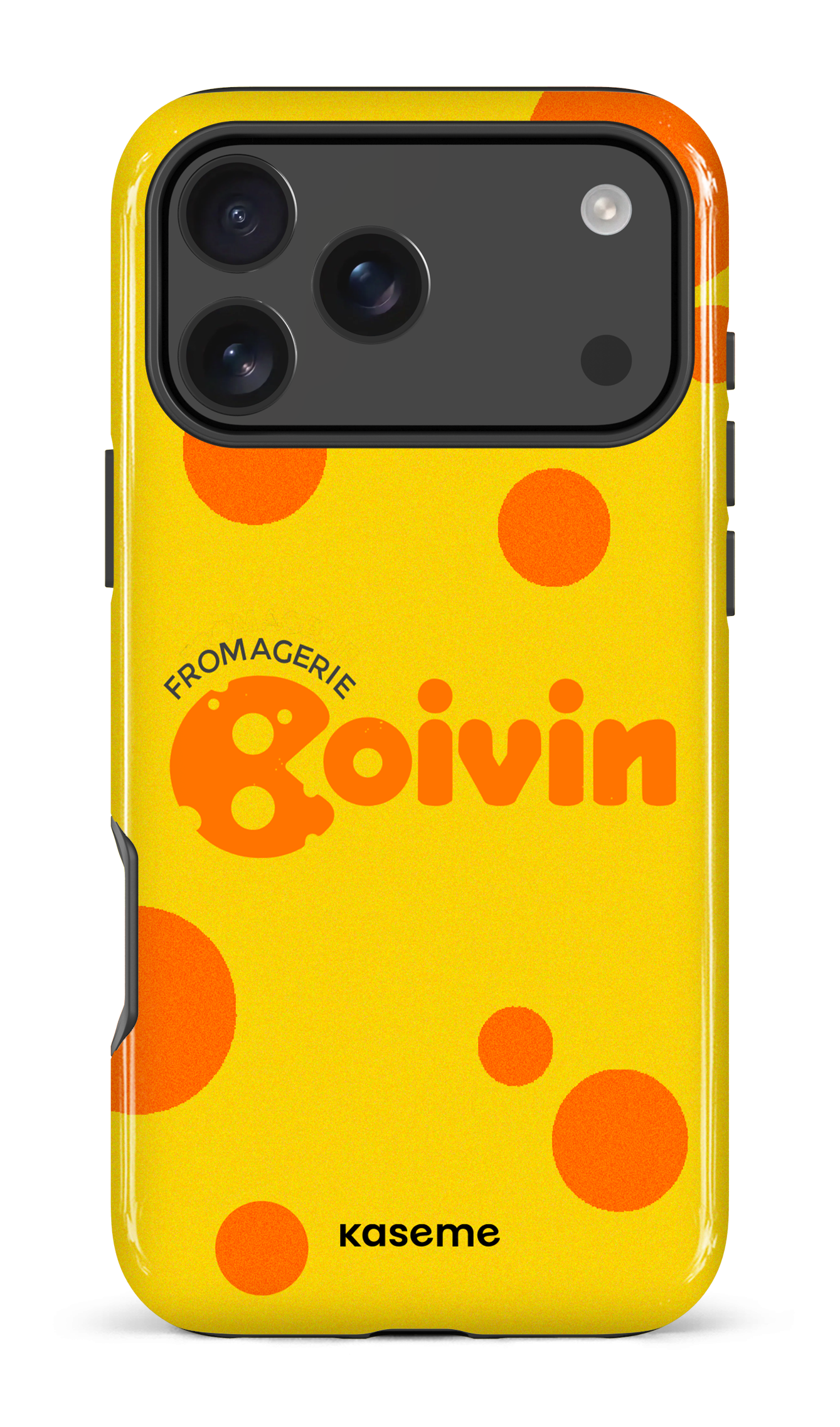 iPhone 17 Pro Max Impact Case Boivin Jaune x Ronds -