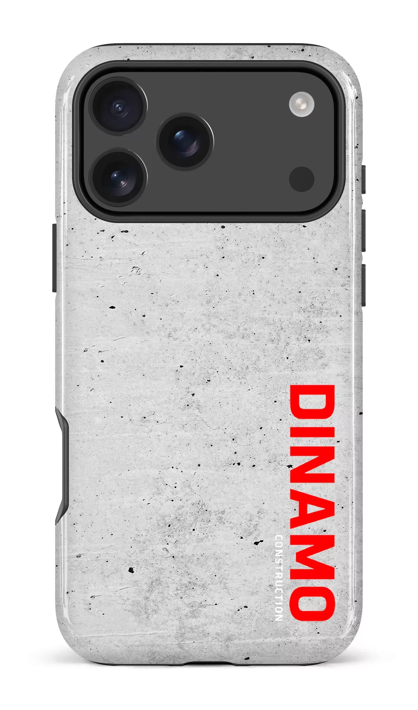 iPhone 17 Pro Max Impact Case Dinamo Gris x Logo Rouge -