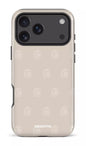 iPhone 17 Pro Max Impact Case Flordeco motif grège -