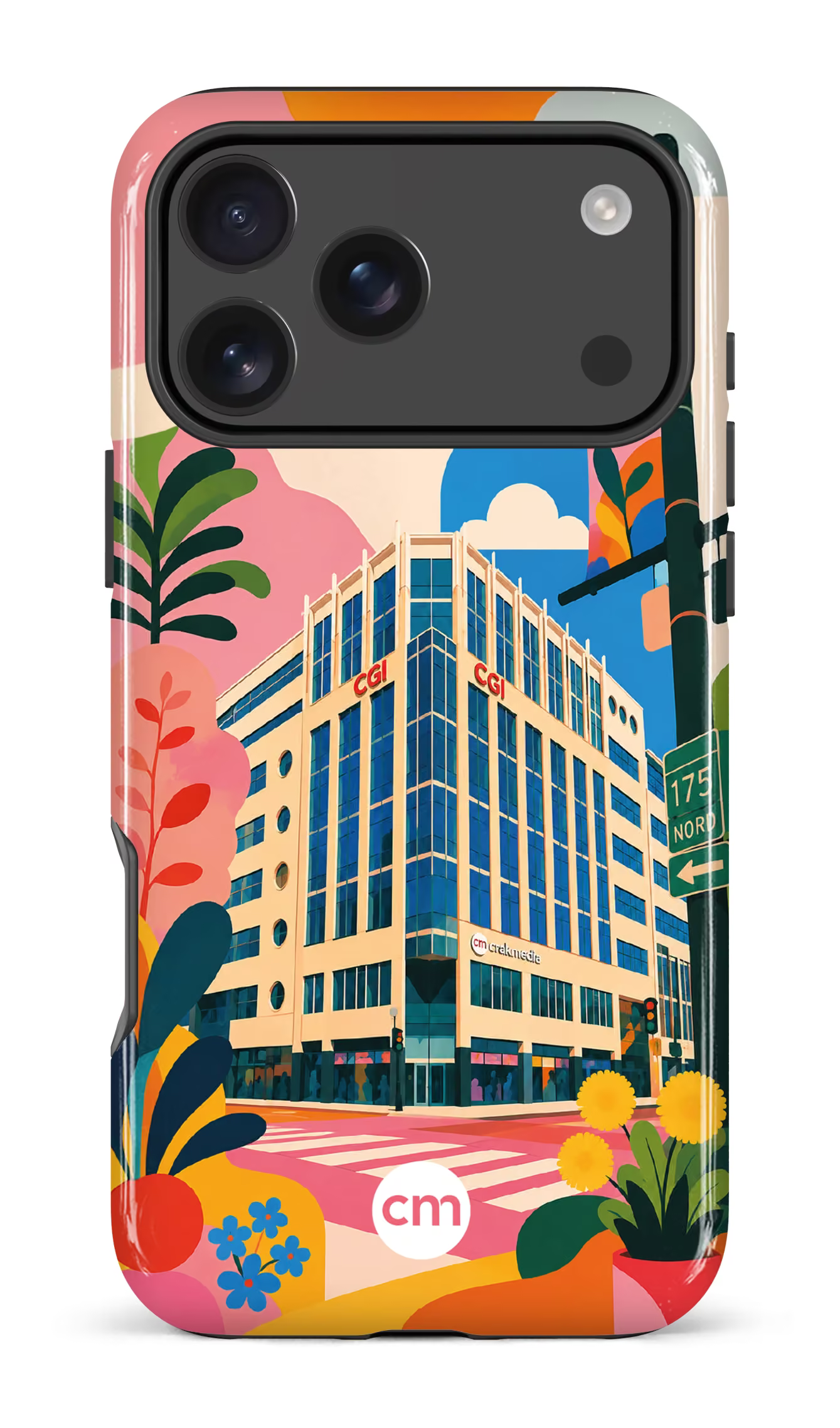 iPhone 17 Pro Max Impact Case Funky Building Crakmedia -