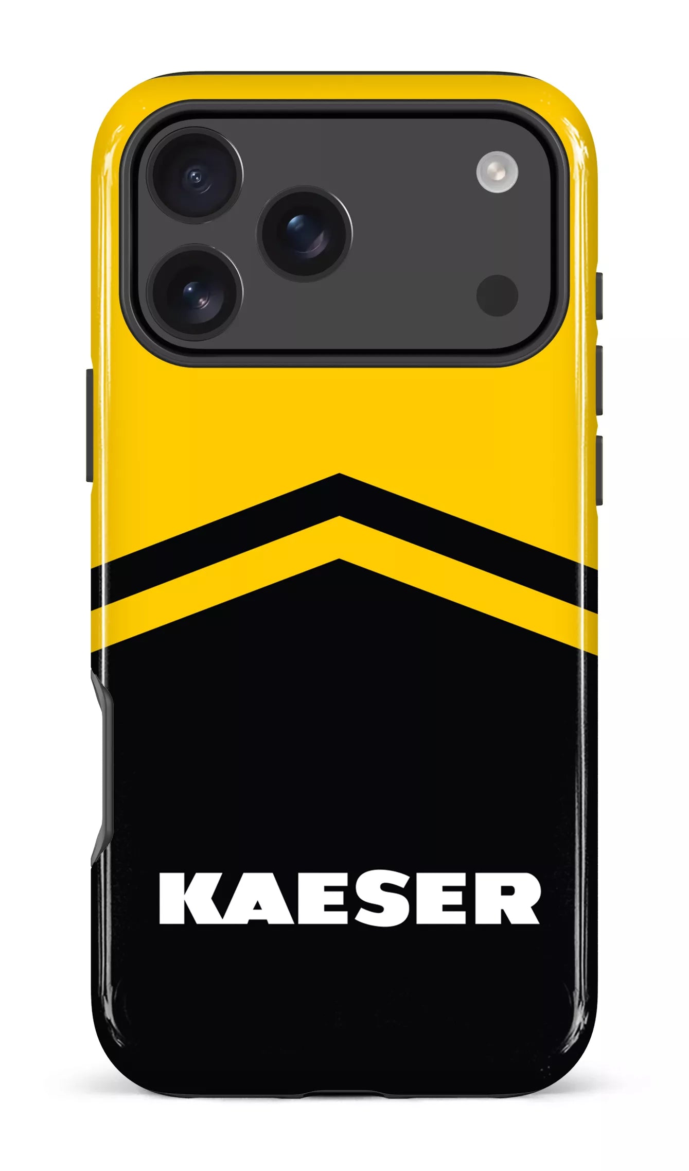 iPhone 17 Pro Max Impact Case Kaeser Noir et Jaune -