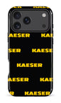 iPhone 17 Pro Max Impact Case Kaeser Pattern Noir -