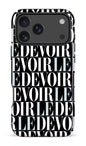 iPhone 17 Pro Max Impact Case Le Devoir — Gros logos -