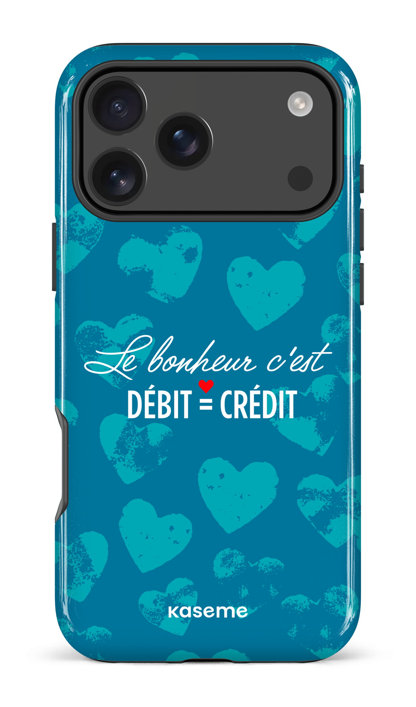 iPhone 17 Pro Max Impact Case Le bonheur c'est débit = crédit -