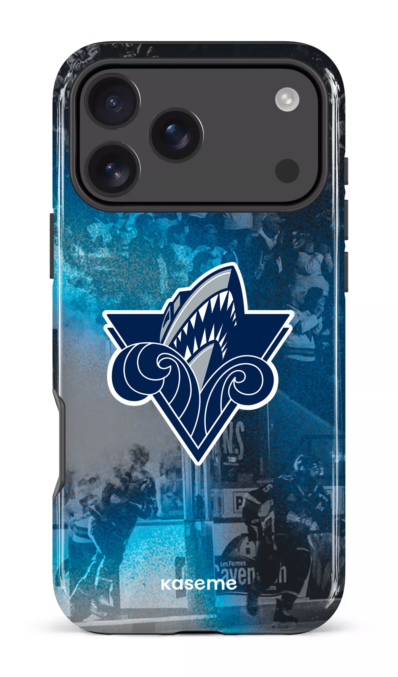 iPhone 17 Pro Max Impact Case Océanic Logo & Foule -