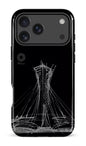 iPhone 17 Pro Max Impact Case Parc Olympique - Croquis Noir -
