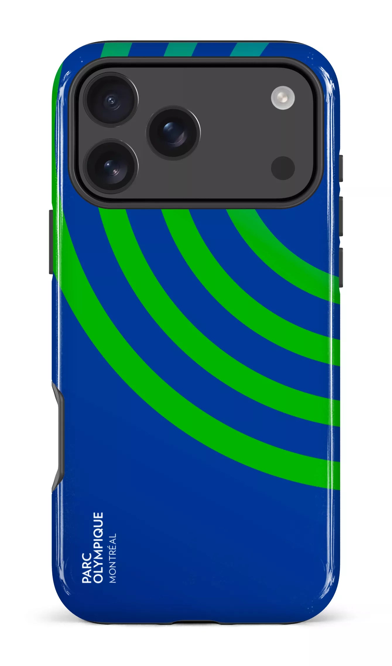 iPhone 17 Pro Max Impact Case Parc Olympique - Logo Bleu -
