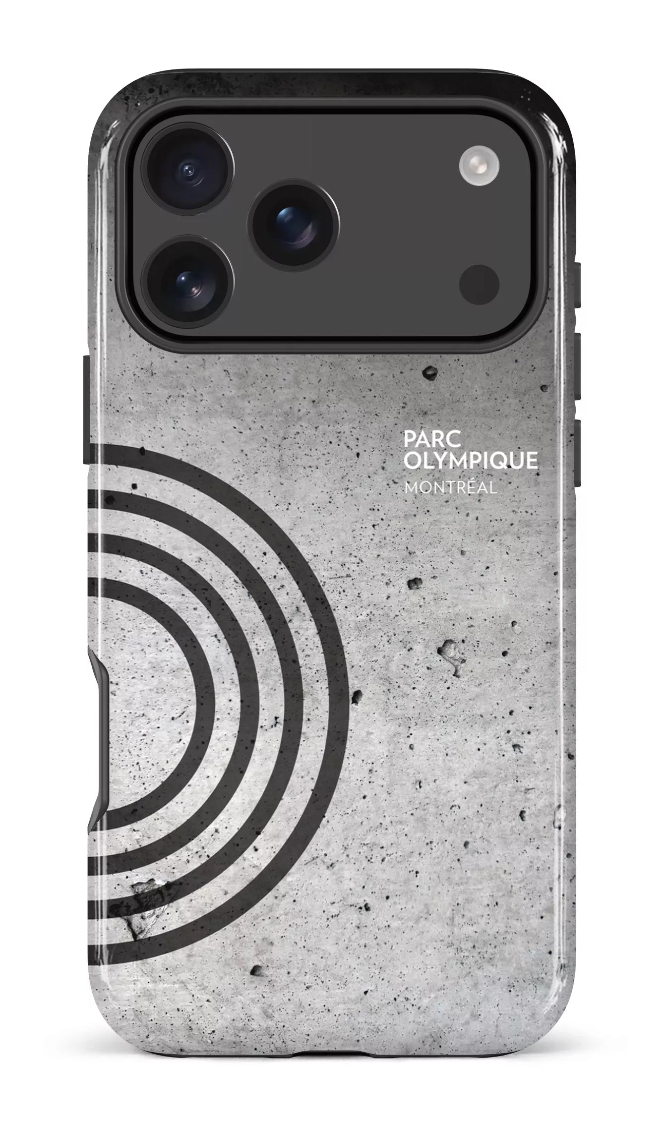 iPhone 17 Pro Max Impact Case Parc Olympique - Texture Béton -