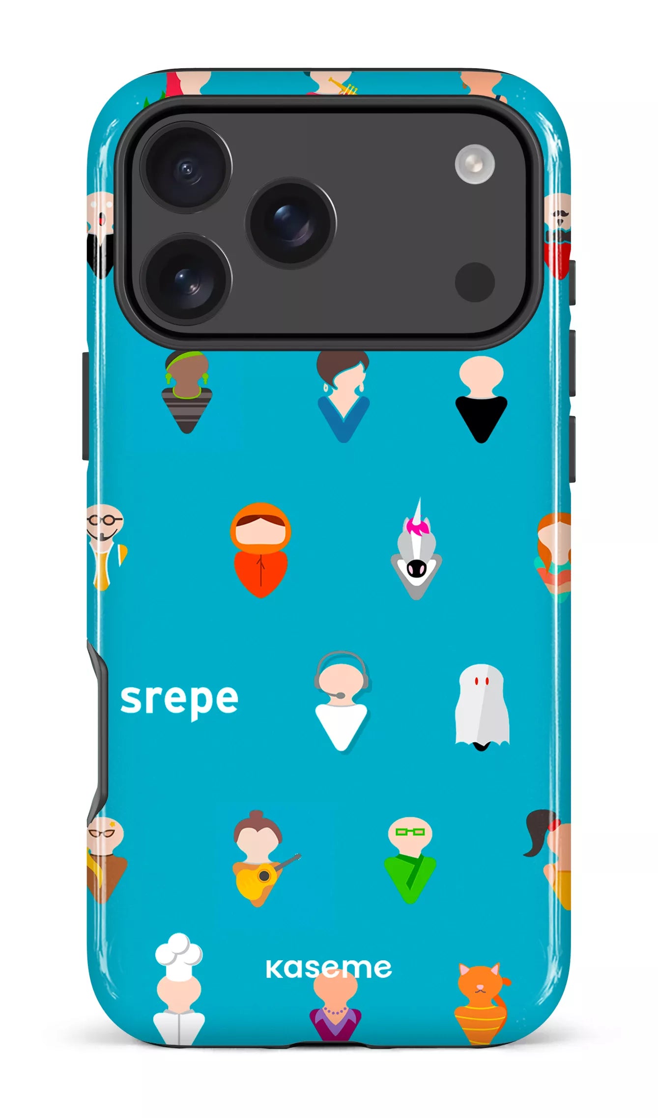 iPhone 17 Pro Max Impact Case Personnages Turquoise -