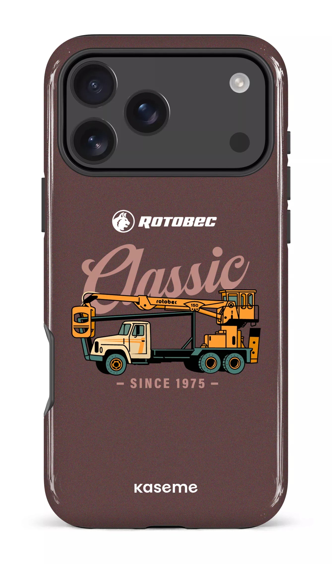 iPhone 17 Pro Max Impact Case Rotobec Brun "Classic" -