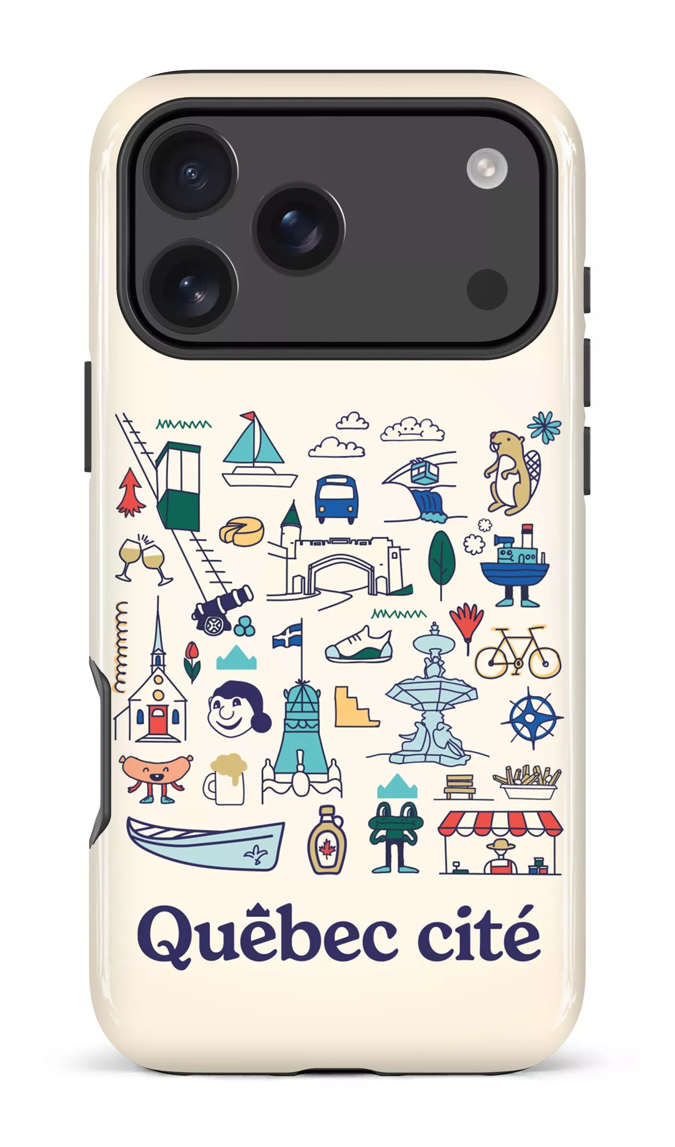 iPhone 17 Pro Max MagSafe - Impact Case Québec illustré -