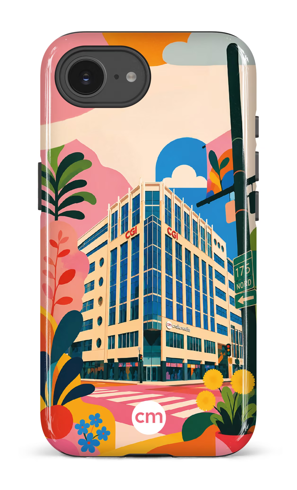 iPhone 17e Impact Case (D) Funky Building Crakmedia -
