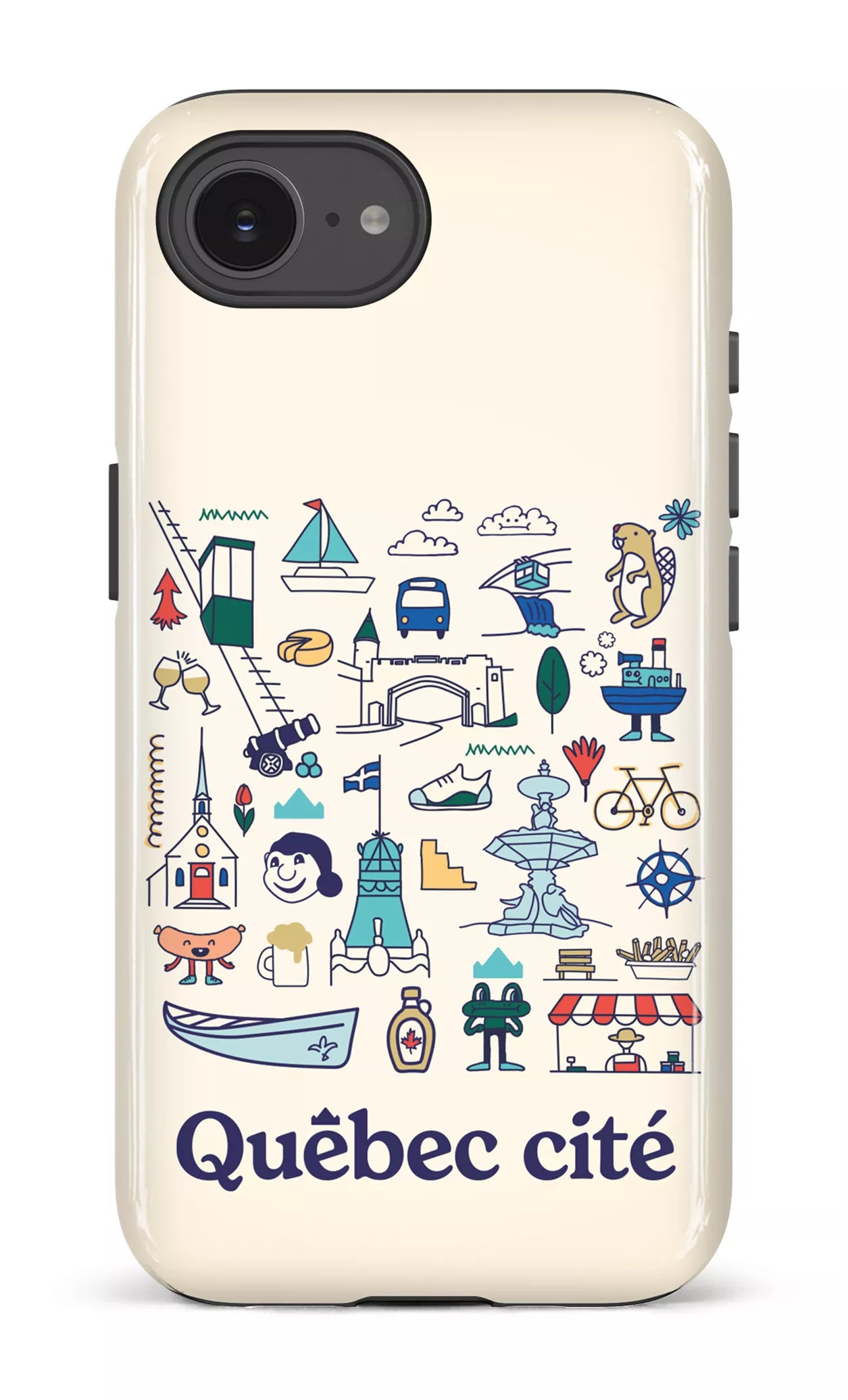 iPhone 17e Impact Case (D) Québec illustré -
