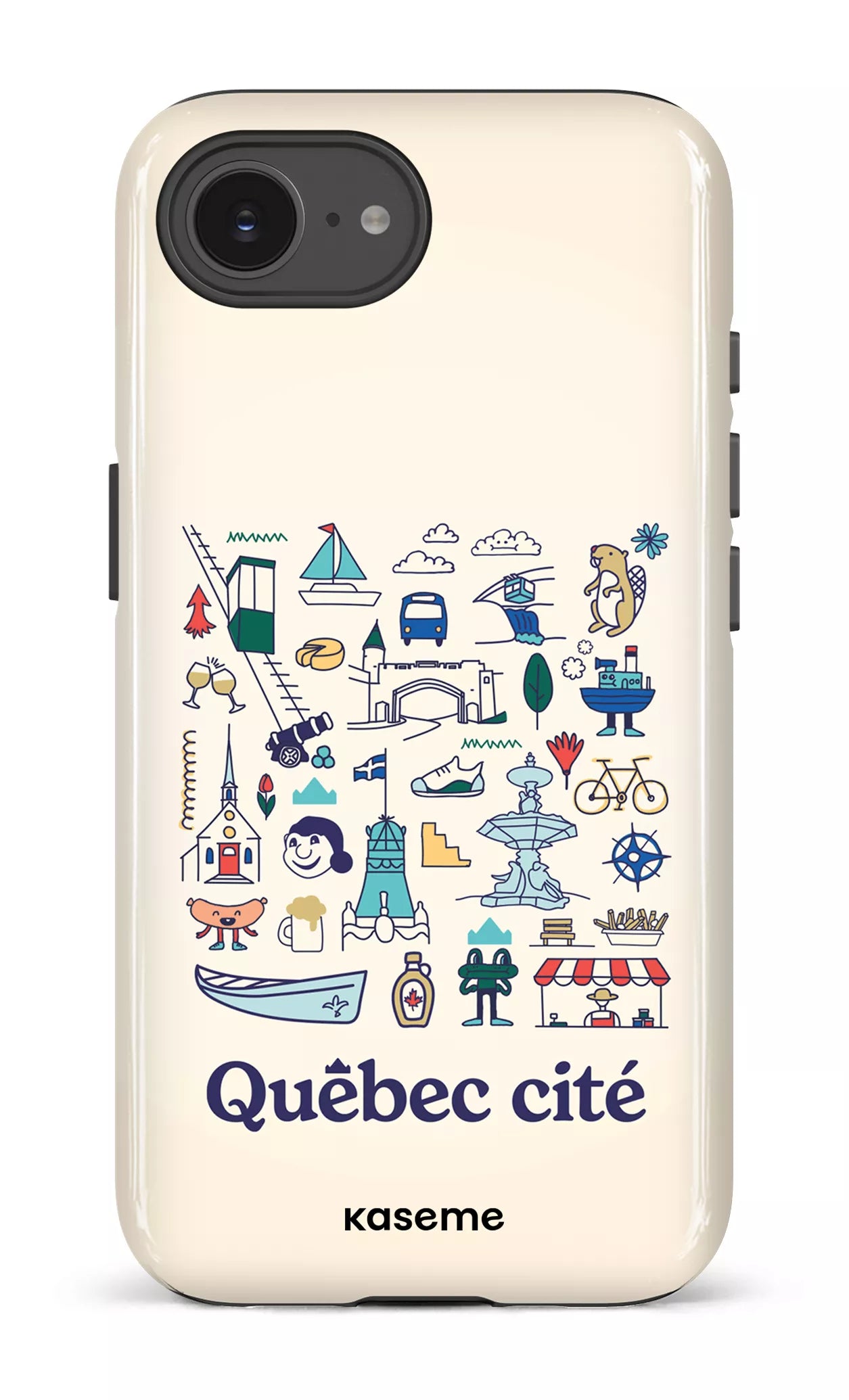 iPhone 17e Impact Case (D) Québec illustré -