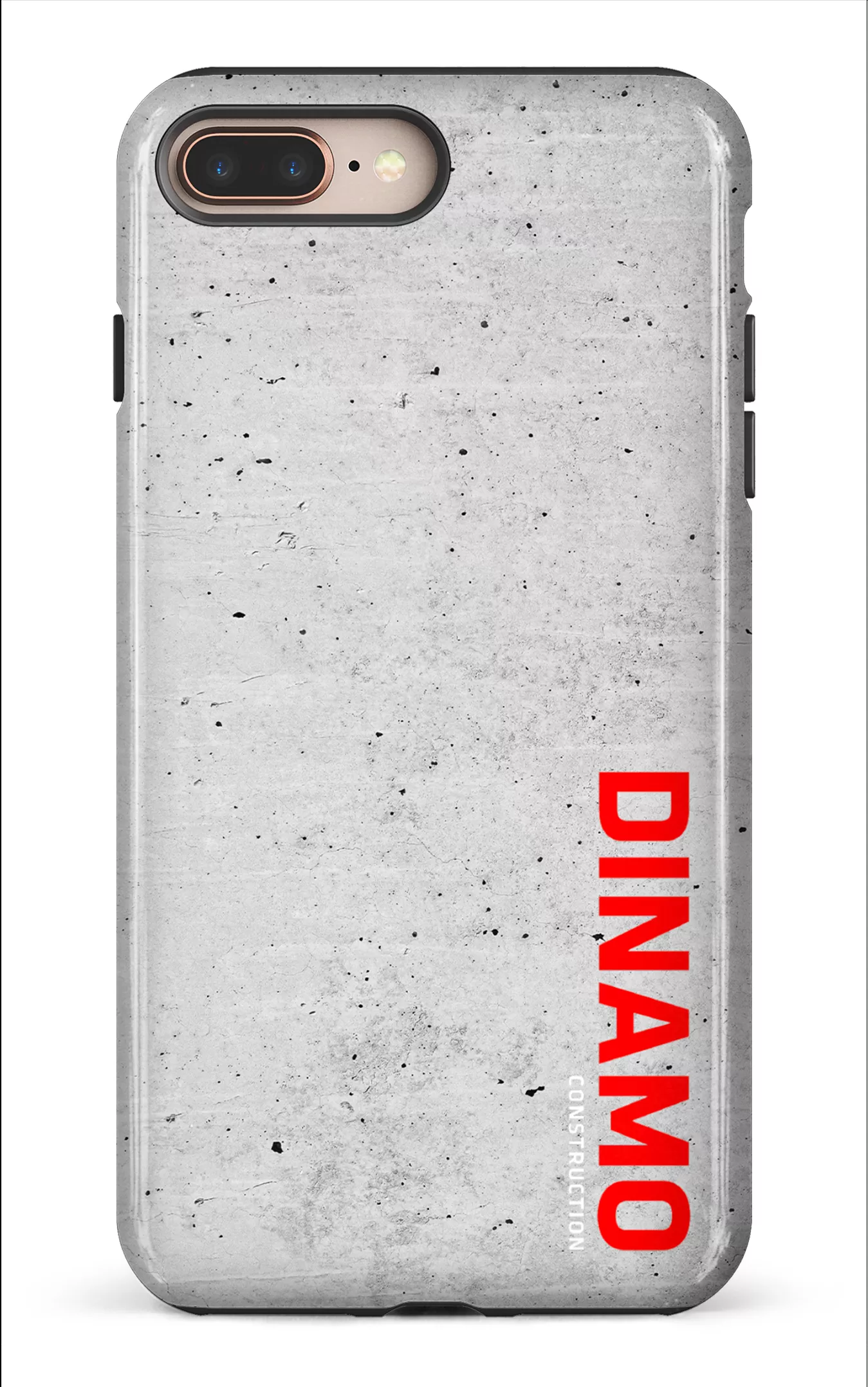 iPhone 8 Plus Tough Dinamo Gris x Logo Rouge -