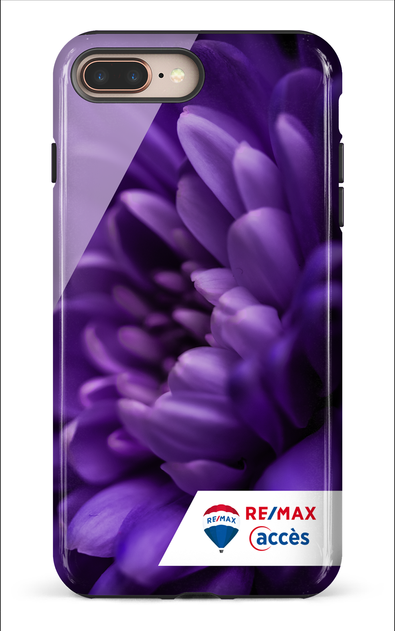iPhone 8 Plus Tough Fleur gros plan -