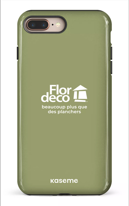 iPhone 8 Plus Tough Flordeco logo Sauge -