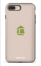 iPhone 8 Plus Tough Flordeco logo grège -