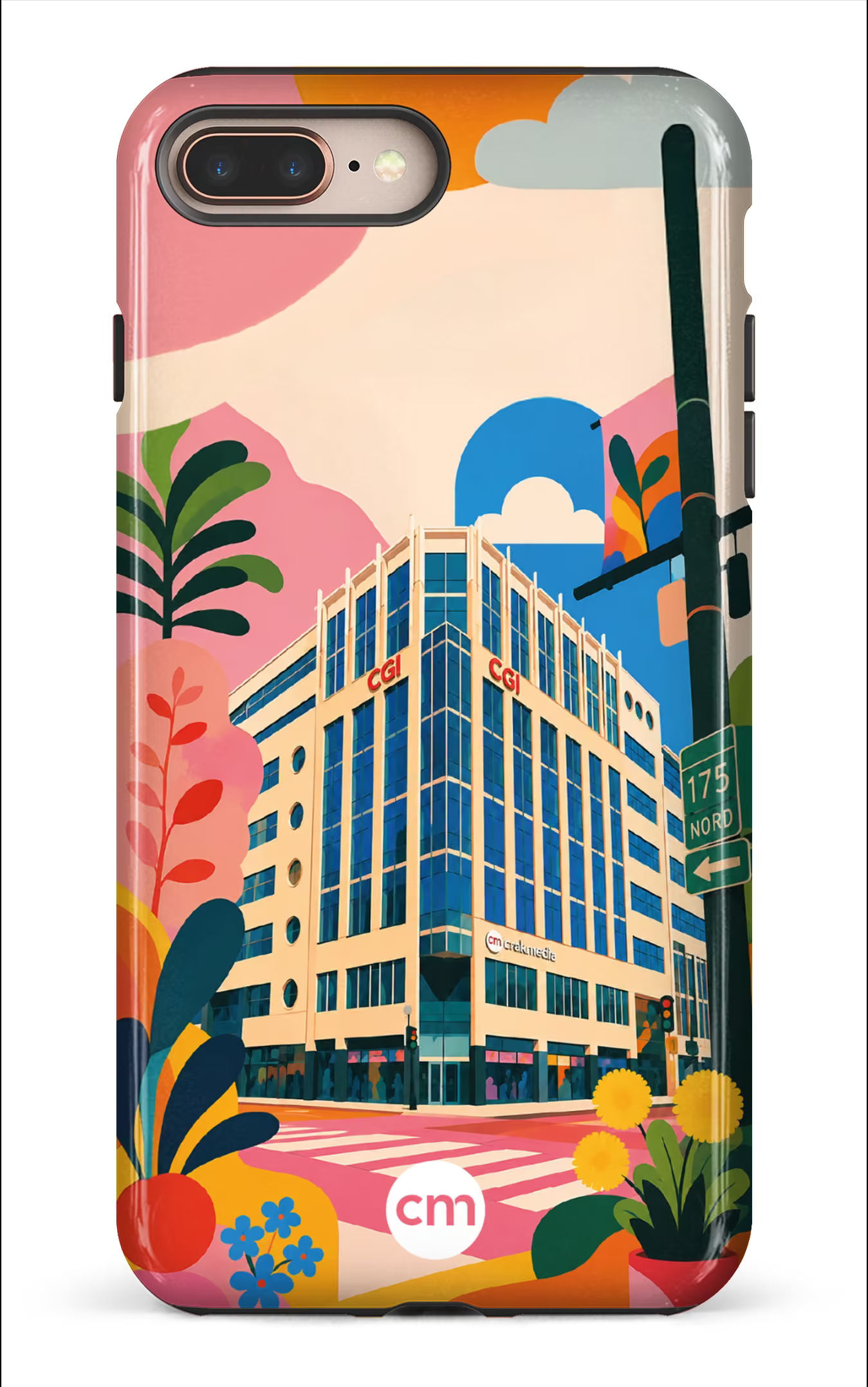 iPhone 8 Plus Tough Funky Building Crakmedia -