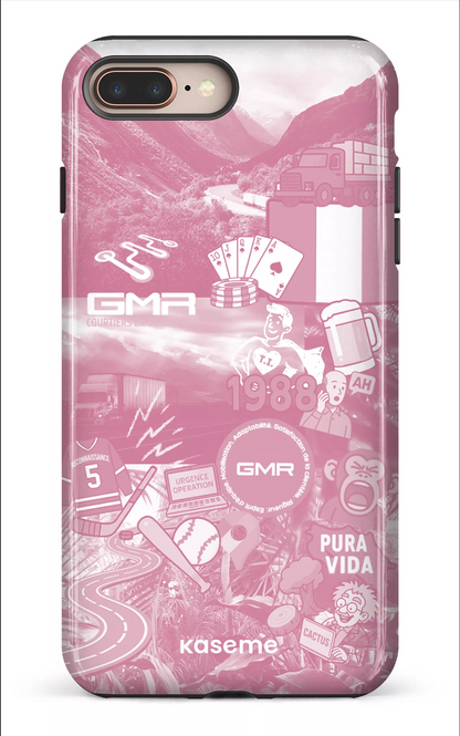 iPhone 8 Plus Tough GMR Collage Rose -