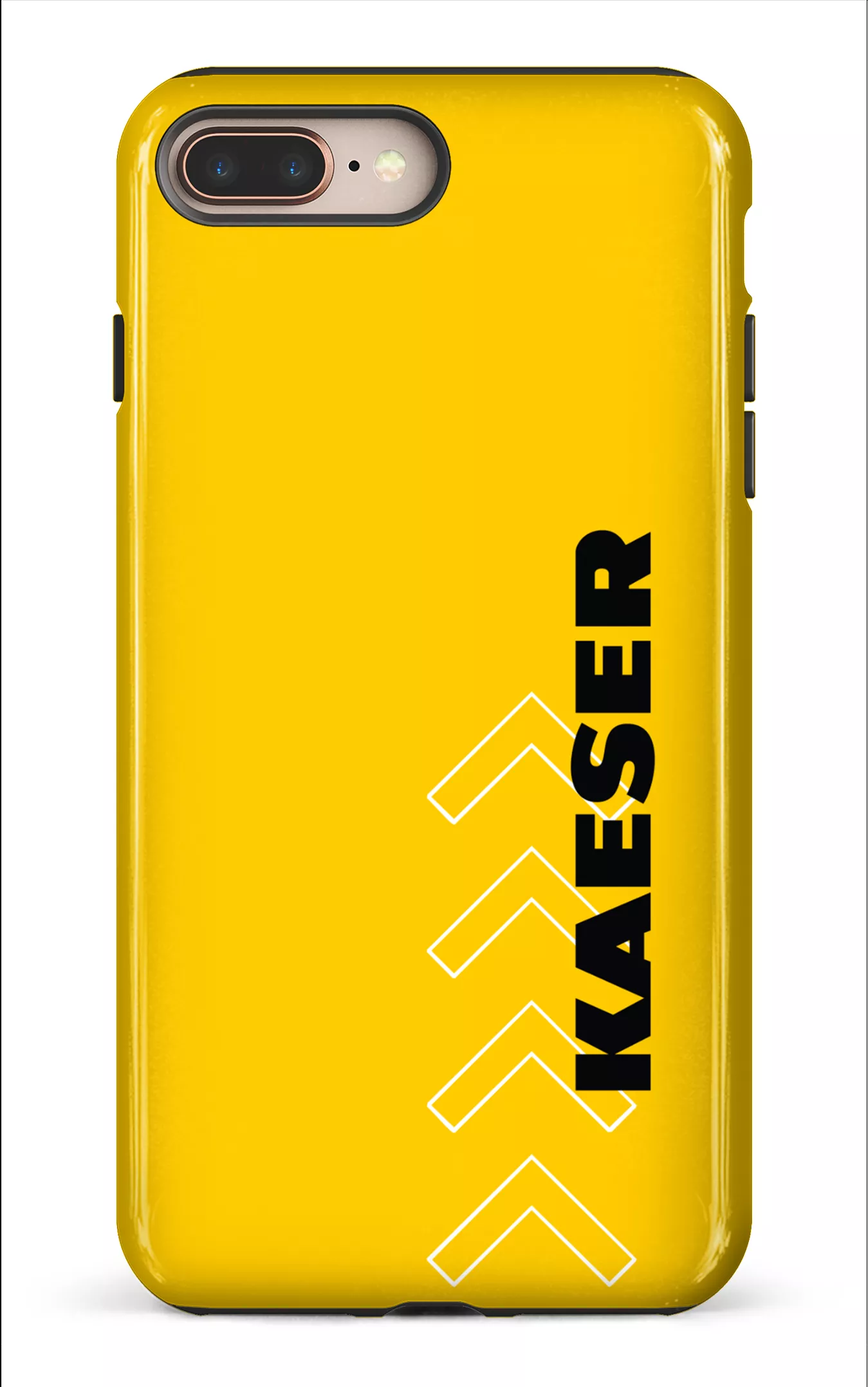 iPhone 8 Plus Tough Kaeser Flèches Jaune -