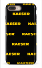iPhone 8 Plus Tough Kaeser Pattern Noir -