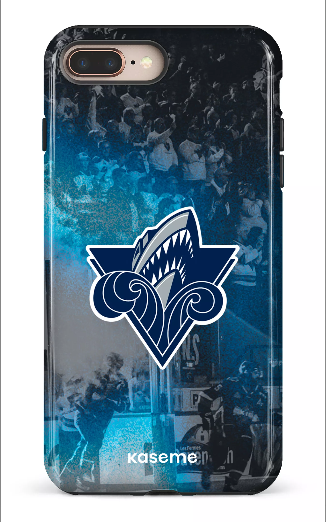 iPhone 8 Plus Tough Océanic Logo & Foule -