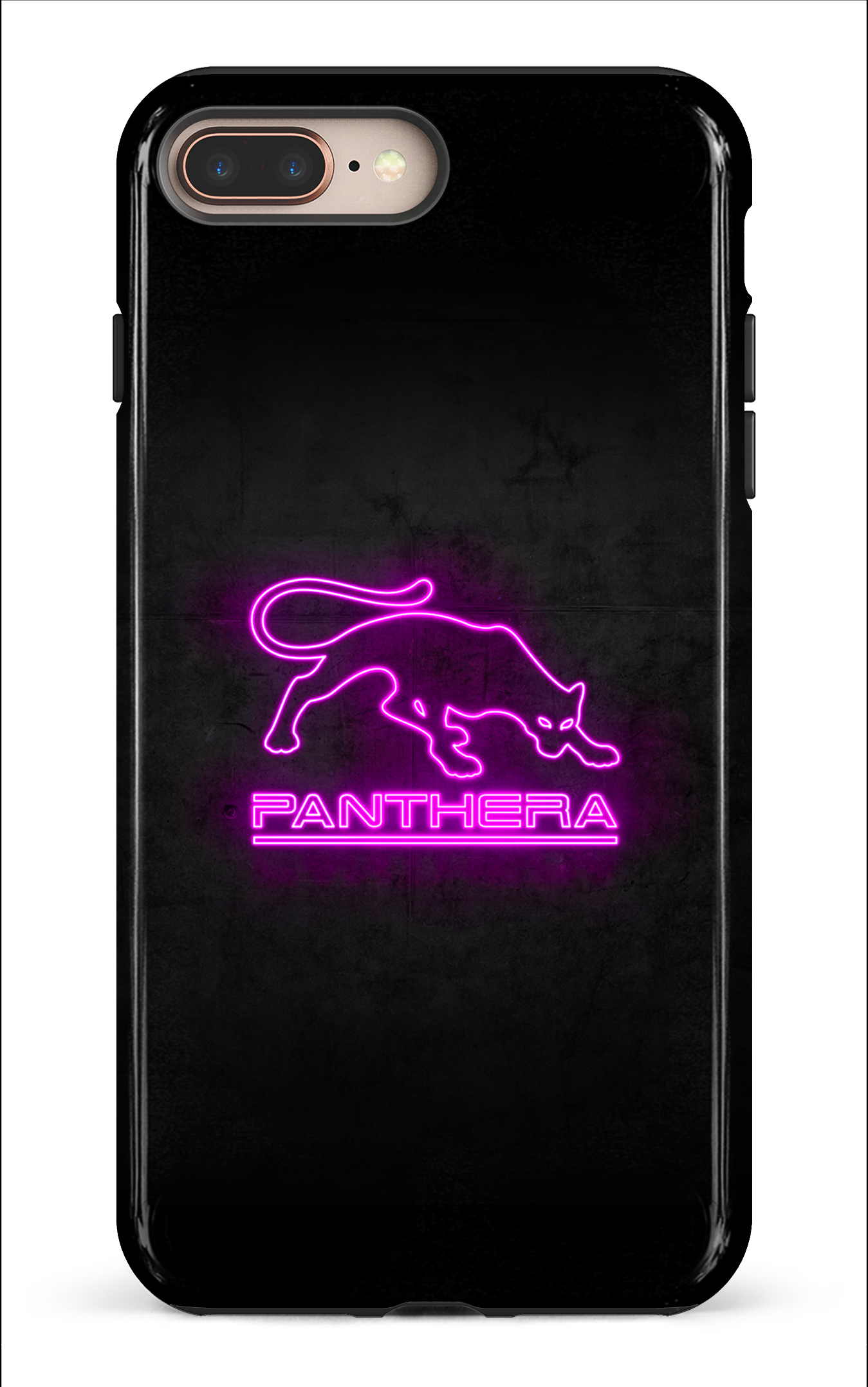 iPhone 8 Plus Tough Panthera Logo Neon -