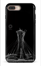 iPhone 8 Plus Tough Parc Olympique - Croquis Noir -
