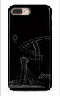 iPhone 8 Plus Tough Parc Olympique - Croquis Plan Noir -