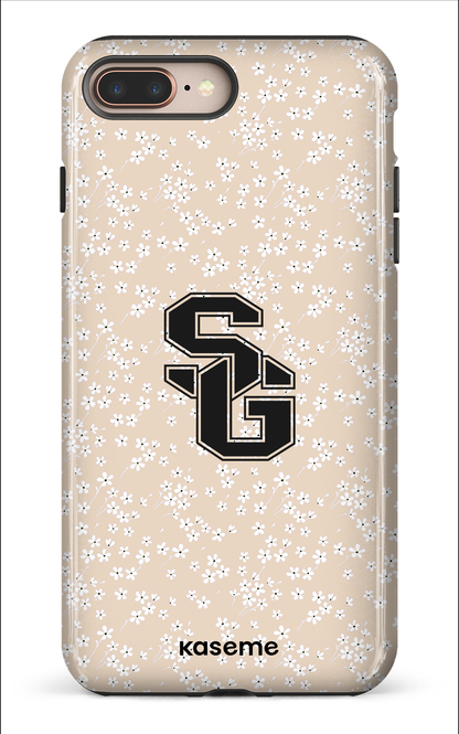 iPhone 8 Plus Tough Posy Beige x Dragons -