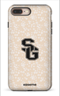 iPhone 8 Plus Tough Posy Beige x Dragons -
