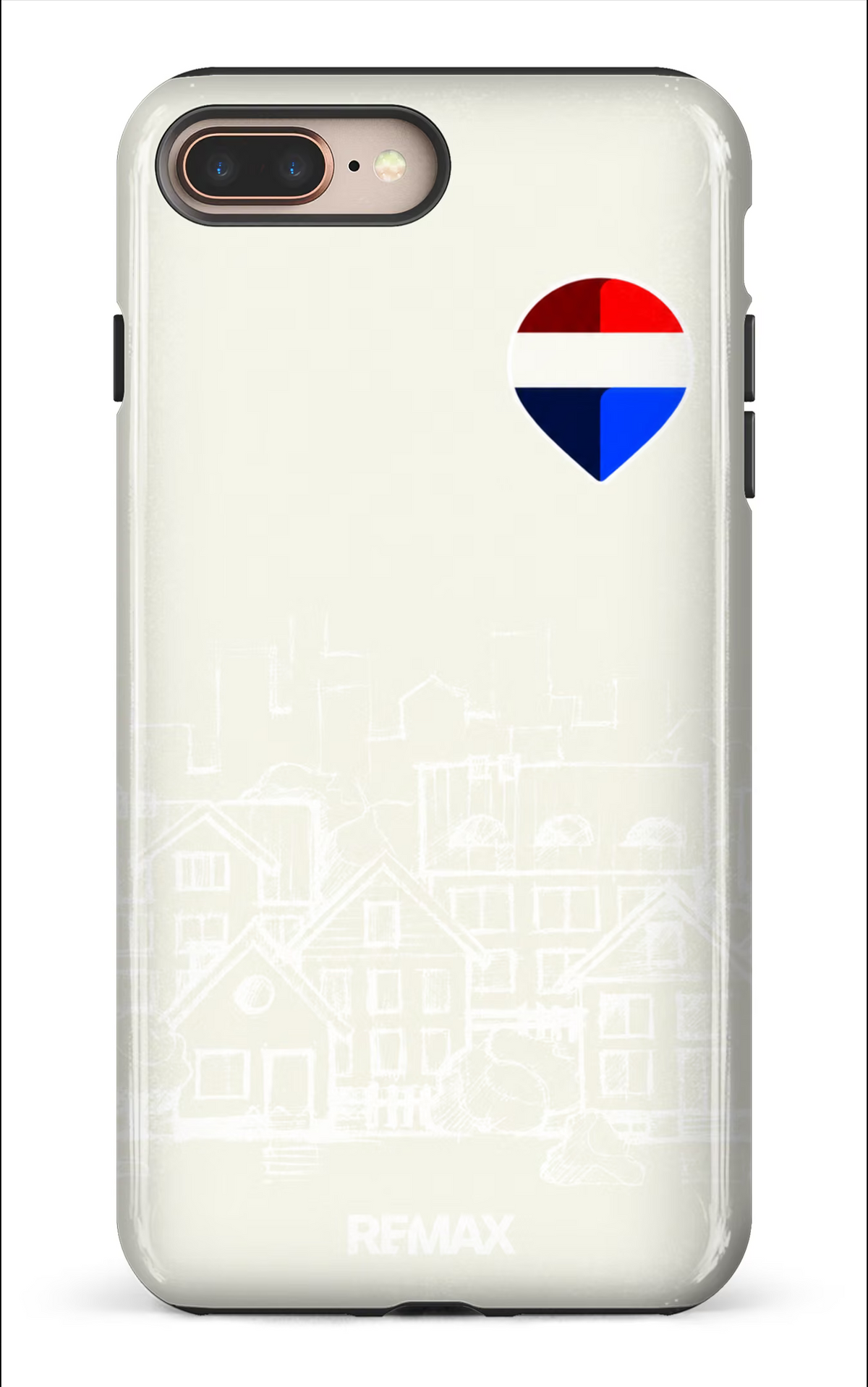 iPhone 8 Plus Tough Remax Sketch Beige -