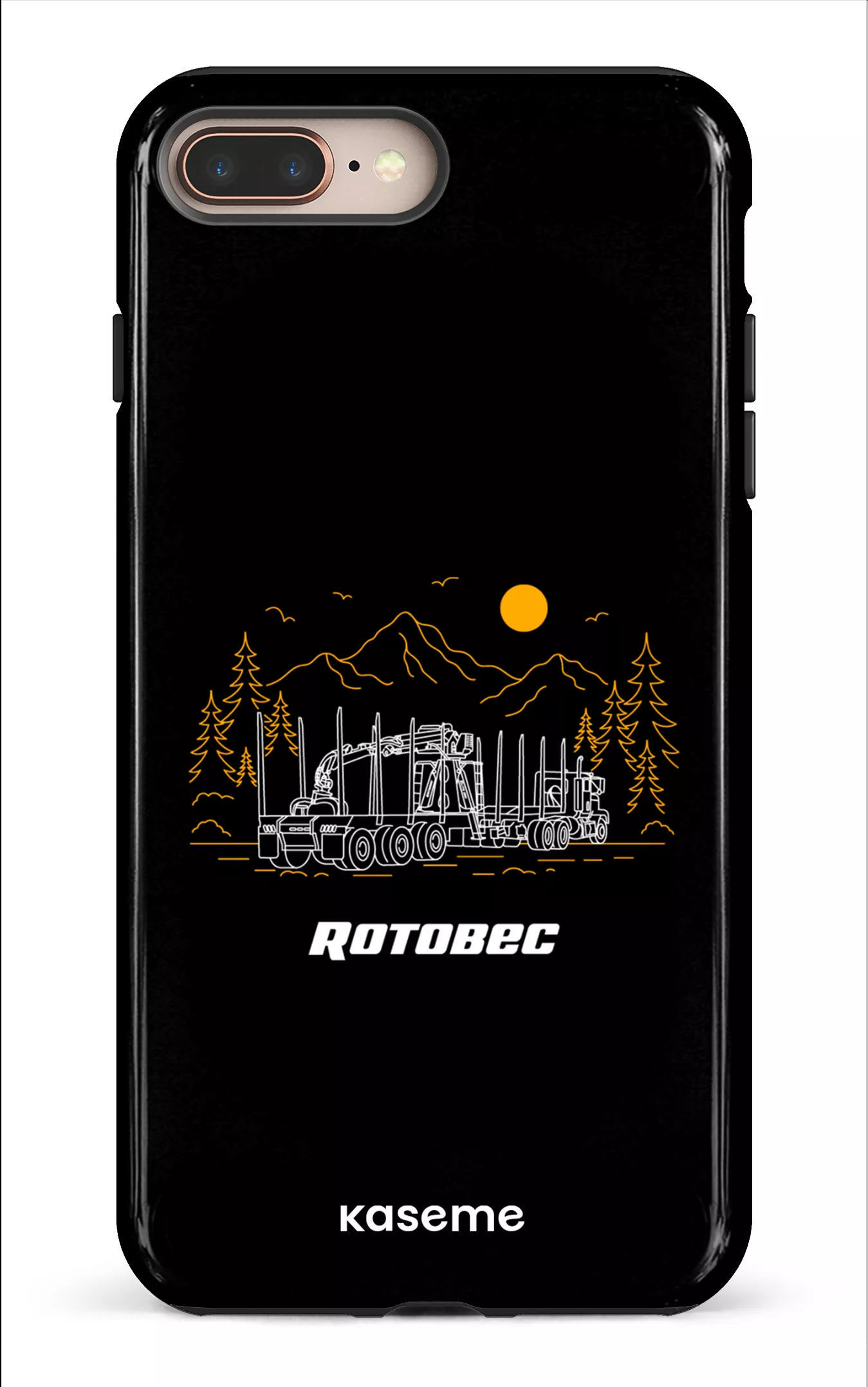 iPhone 8 Plus Tough Rotobec Noir -